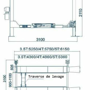 Pont 4 colonnes géométrie mesure mecatelier outils garage MECATELIER - €3 500,00 -